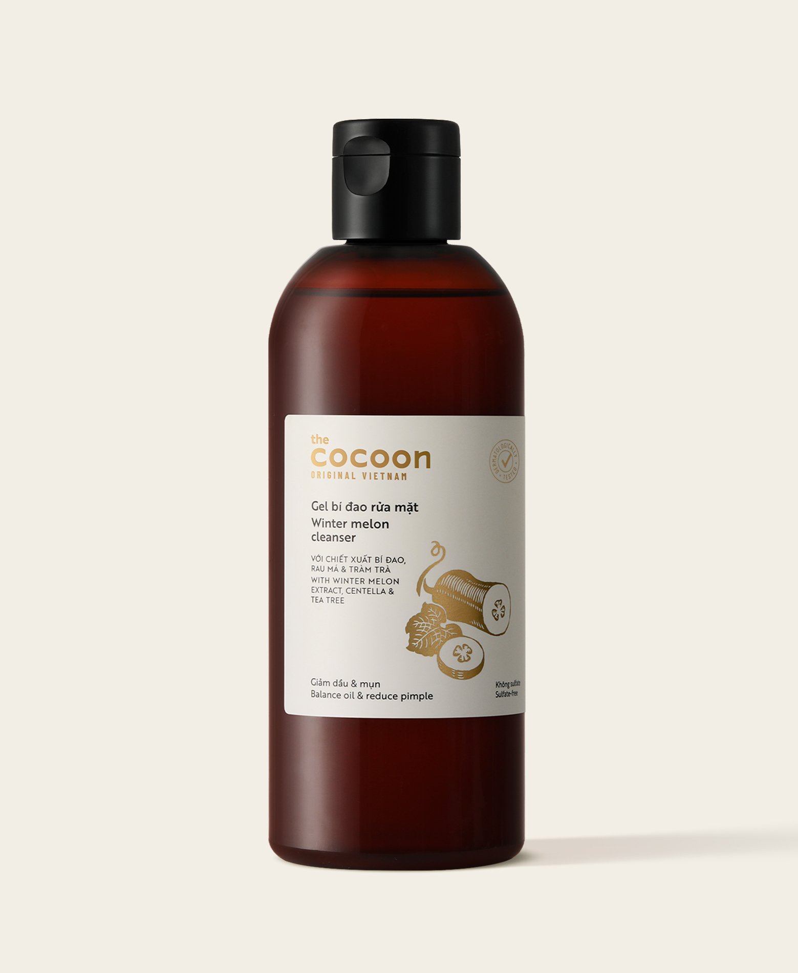 Gel rửa mặt bí đao 310ml gel rửa mặt bí đao Cocoon